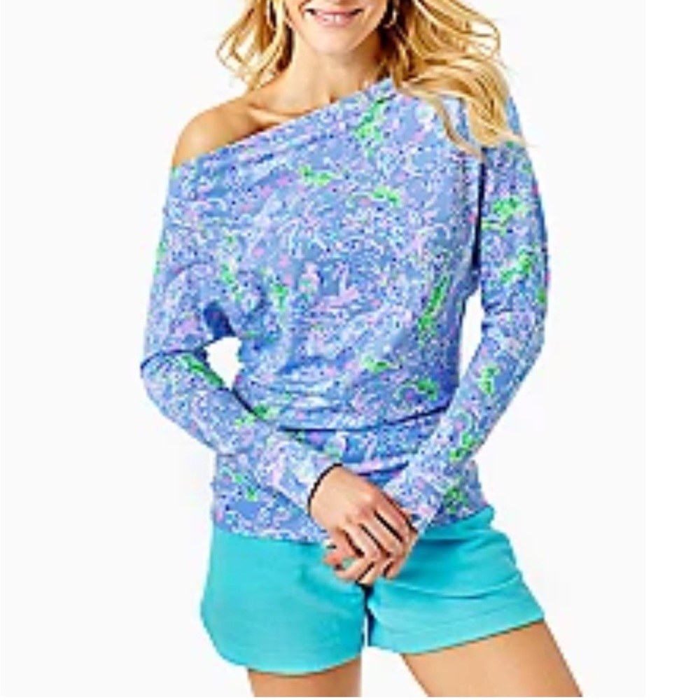 Lilly Pulitzer Sheera one shoulder top, size L